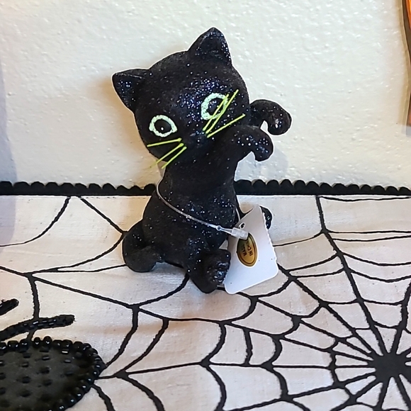 🐈‍⬛️ Bath & Body Works Glitter Black Cat Candle Accessory - Picture 1 of 5